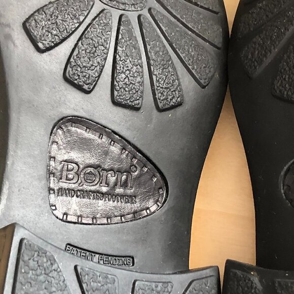 Vintage Y2K Born Chunky Square Tow Leather Loafers - Dark Academia - Picture 11 of 14